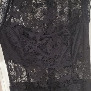 Black lace dress